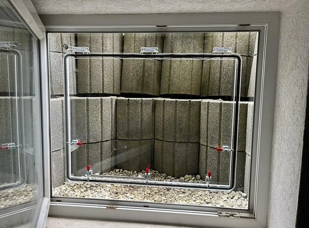 Protection de fenêtre de cave